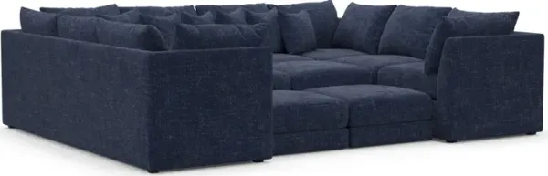 Nest Hybrid Comfort Sectional - Sundar Navy