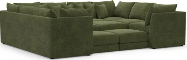 Nest Hybrid Comfort Sectional - Luscious Green