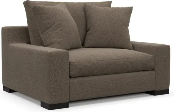 Ethan Foam Comfort Chair and a Half - Liv Umber