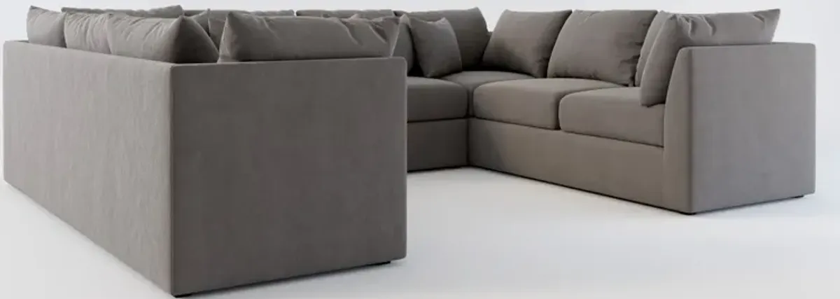 Nest Hybrid Comfort 3-Piece Pit Sectional - Merrimac Ash