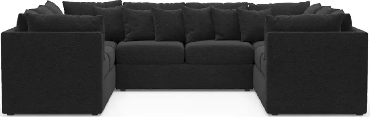 Nest Hybrid Comfort 3-Piece Pit Sectional - Bloke Obsidian