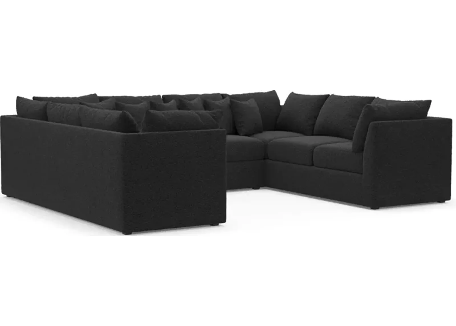 Nest Hybrid Comfort 3-Piece Pit Sectional - Bloke Obsidian