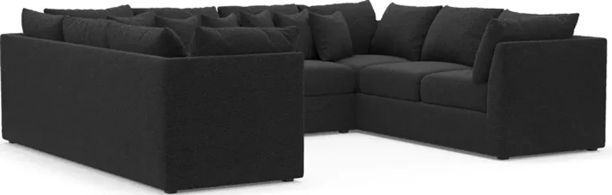 Nest Hybrid Comfort 3-Piece Pit Sectional - Bloke Obsidian