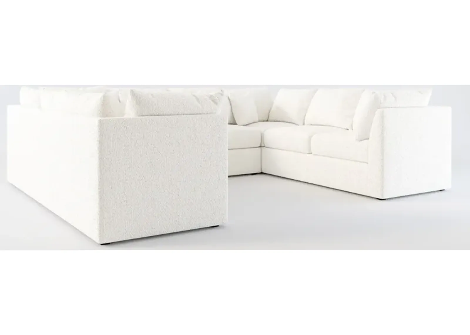 Nest Hybrid Comfort 3-Piece Pit Sectional - River Rock Ivory