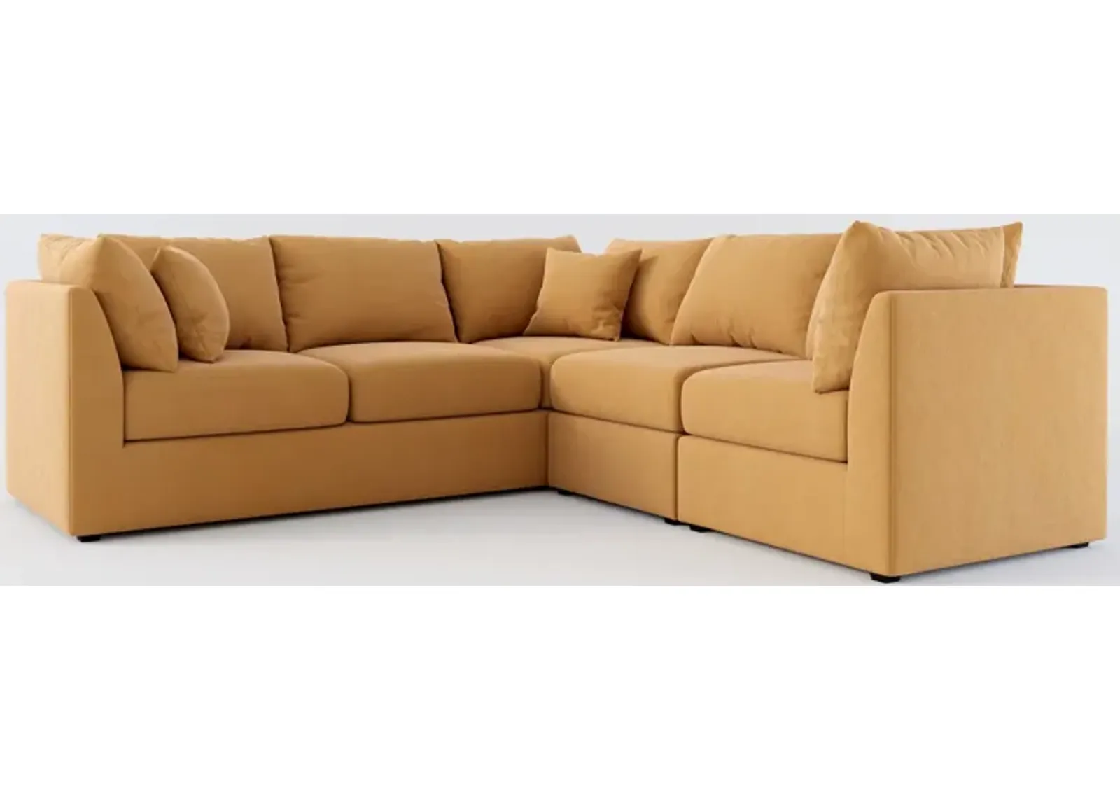 Nest Hybrid Comfort 3-Piece Small Sectional - Merrimac Topaz