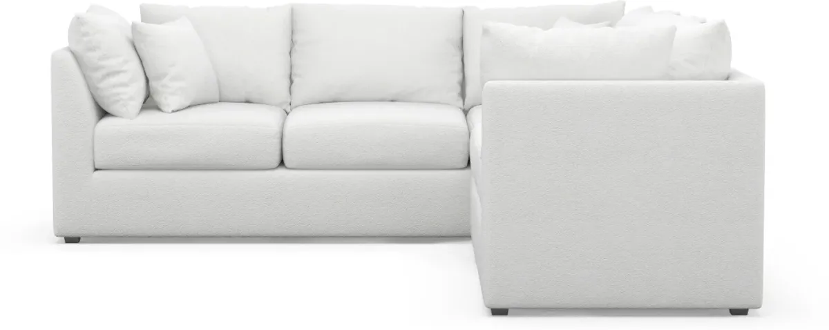 Nest Hybrid Comfort 3-Piece Small Sectional - Lovie Chalk