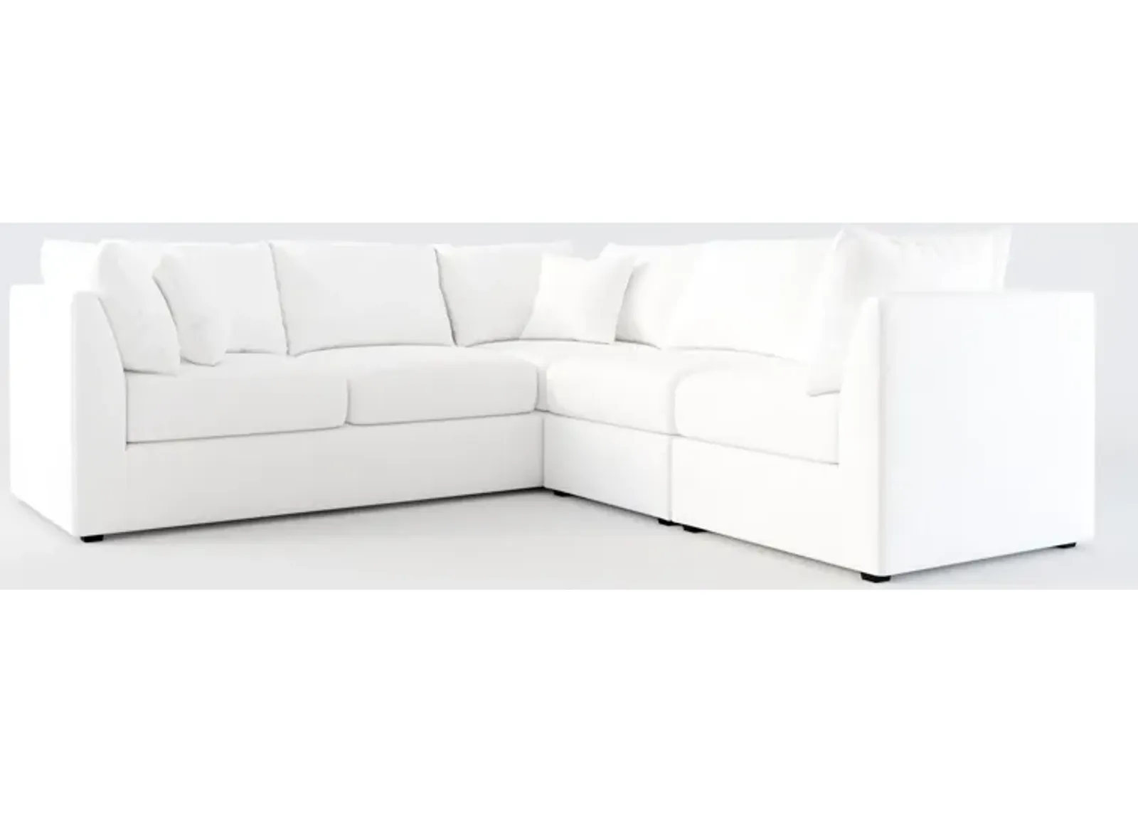 Nest Hybrid Comfort 3-Piece Small Sectional - Lovie Chalk