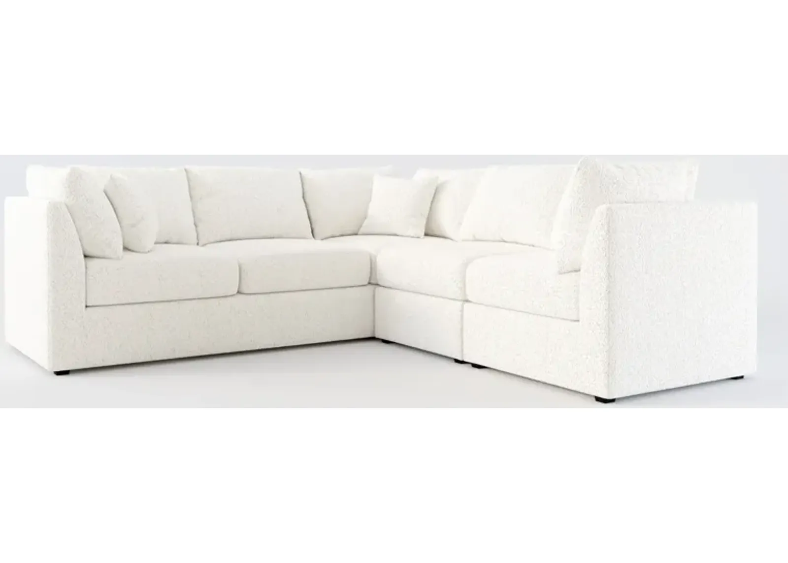 Nest Hybrid Comfort 3-Piece Small Sectional - River Rock Ivory