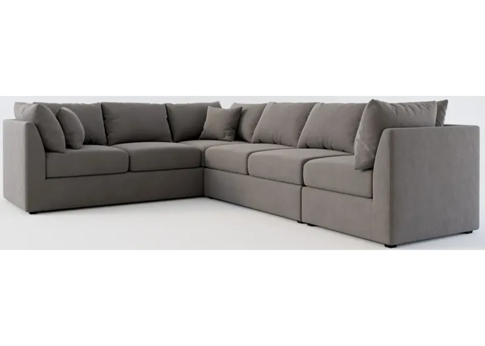 Nest Hybrid Comfort 3-Piece Large Sectional - Merrimac Ash