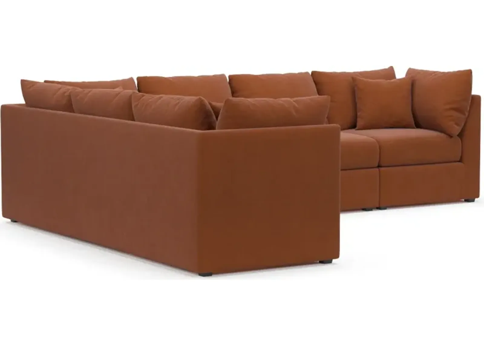 Nest Hybrid Comfort 3-Piece Large Sectional - Merrimac Brick