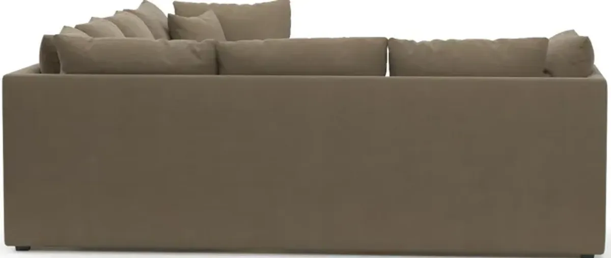 Nest Hybrid Comfort 3-Piece Large Sectional - Merrimac Brownstone