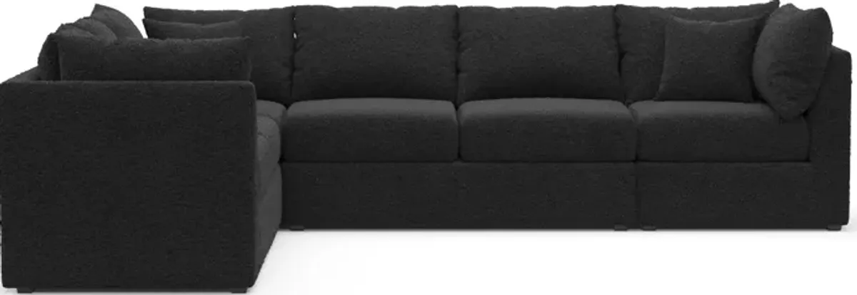 Nest Hybrid Comfort 3-Piece Large Sectional - Bloke Obsidian