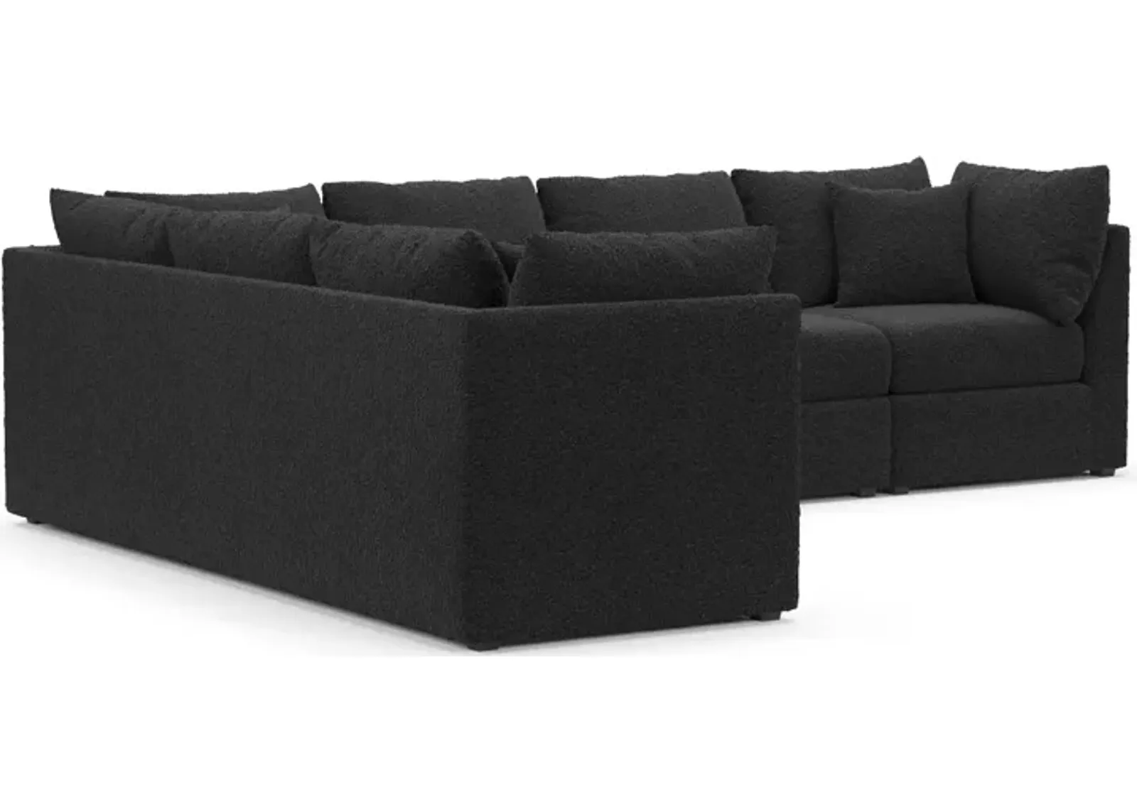 Nest Hybrid Comfort 3-Piece Large Sectional - Bloke Obsidian