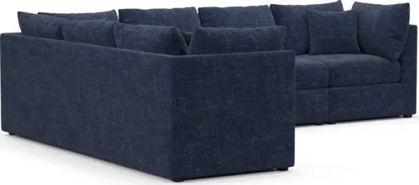 Nest Hybrid Comfort Sectional - Sundar Navy