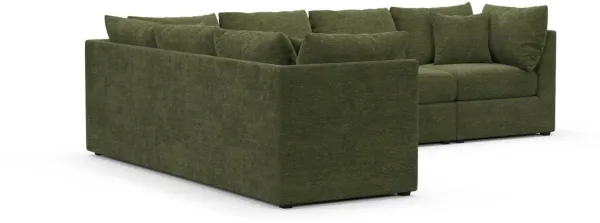 Nest Hybrid Comfort Sectional - Luscious Green