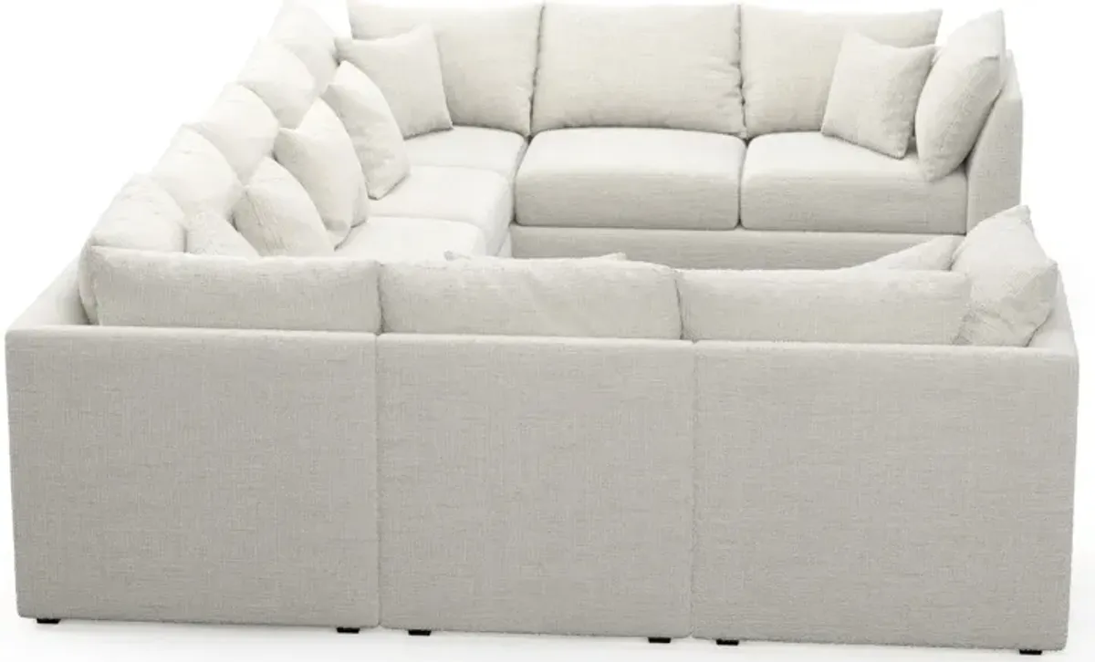 Nest Hybrid Comfort 9-Piece Large Pit Sectional - Bantu Pearl