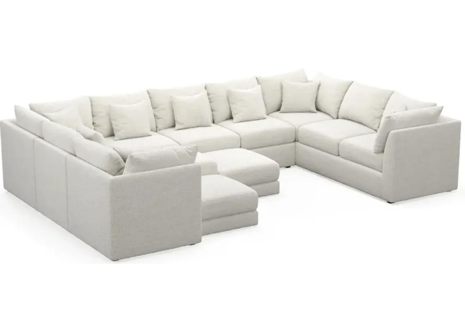 Nest Hybrid Comfort 9-Piece Large Pit Sectional - Bantu Pearl