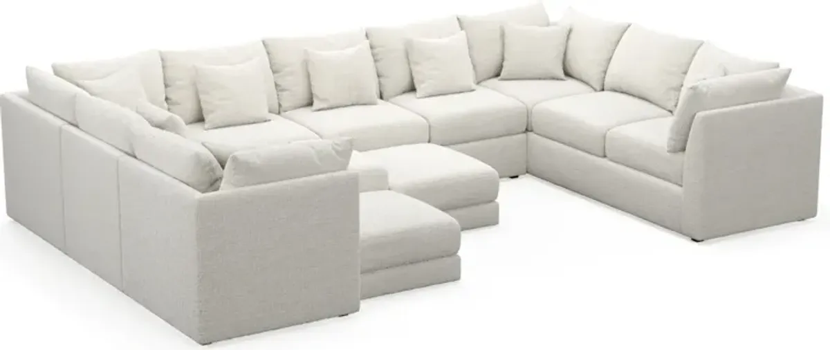 Nest Hybrid Comfort 9-Piece Large Pit Sectional - Bantu Pearl