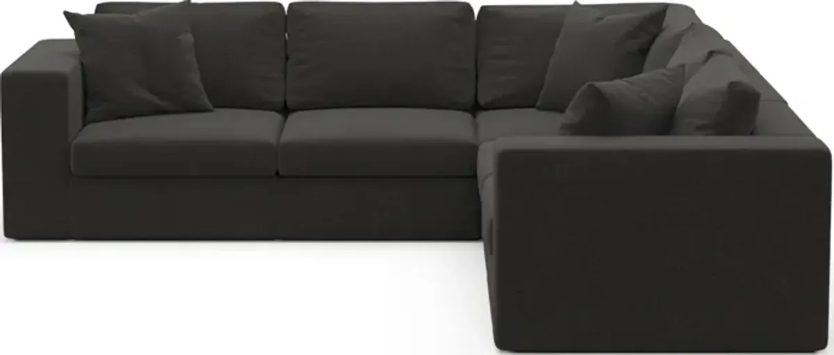 Collin Foam Comfort 5-Piece Sectional - Liv Onyx