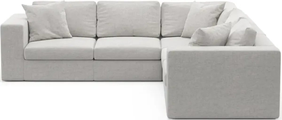 Collin Foam Comfort 5-Piece Sectional - Adario Fog