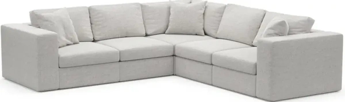 Collin Foam Comfort 5-Piece Sectional - Adario Fog