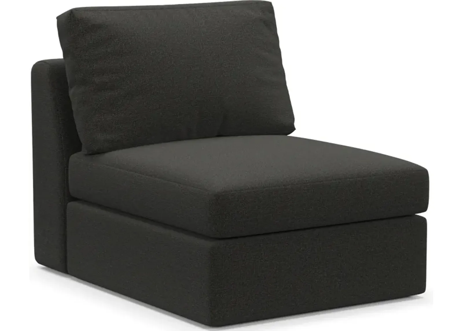 Collin Foam Comfort Armless Chair - Liv Onyx