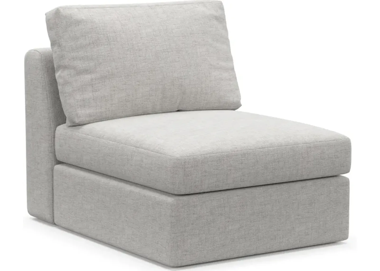 Collin Foam Comfort Armless Chair - Adario Fog