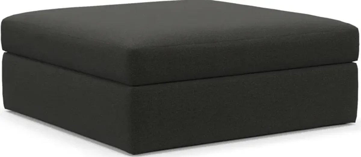 Collin Hybrid Comfort Ottoman - Liv Onyx