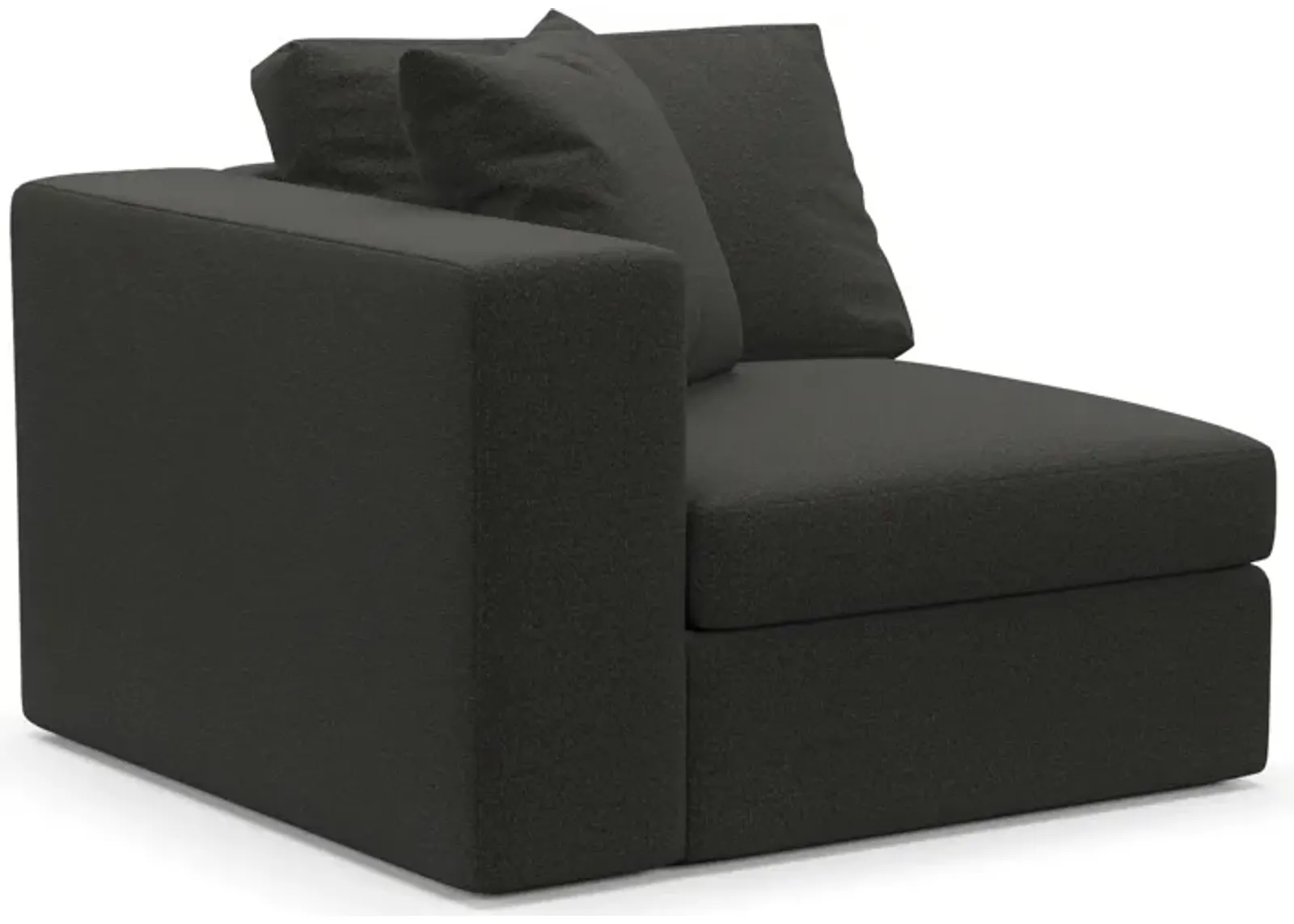 Collin Foam Comfort Left-Facing Chair - Liv Onyx