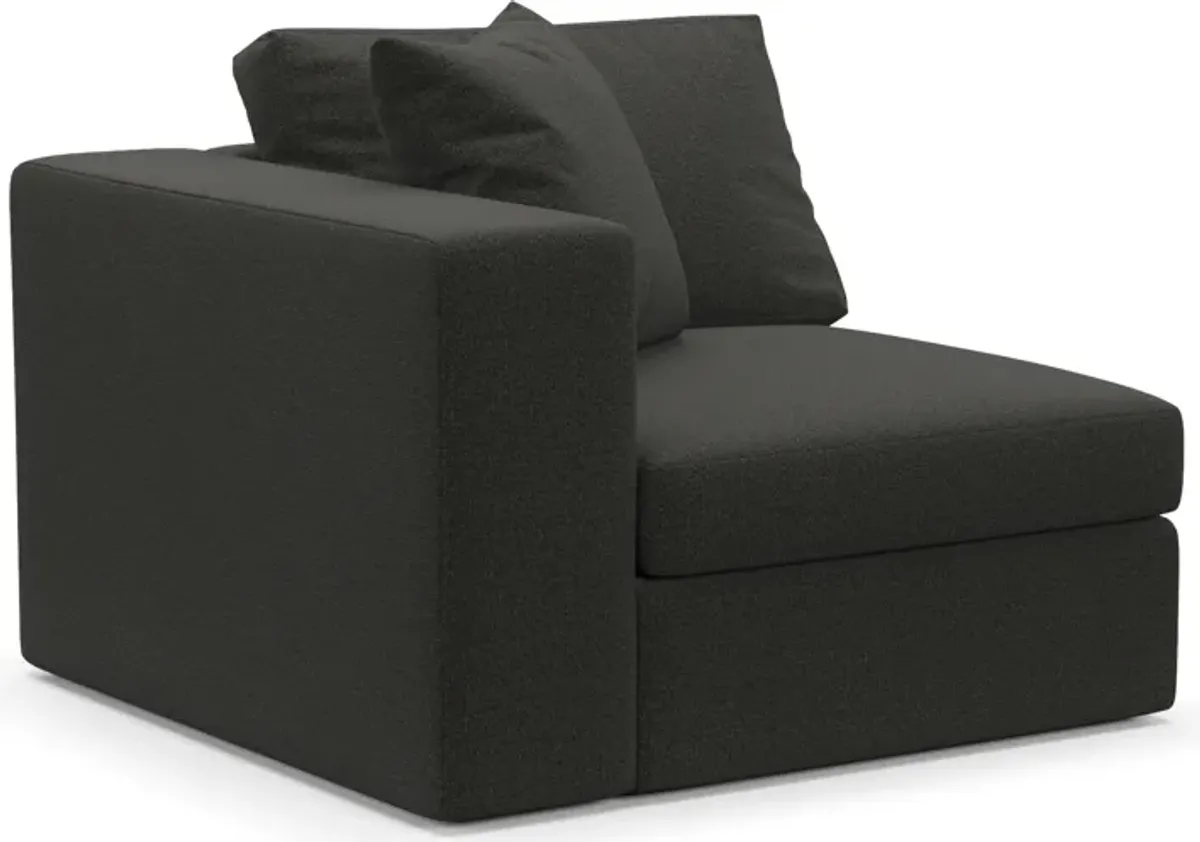 Collin Foam Comfort Left-Facing Chair - Liv Onyx