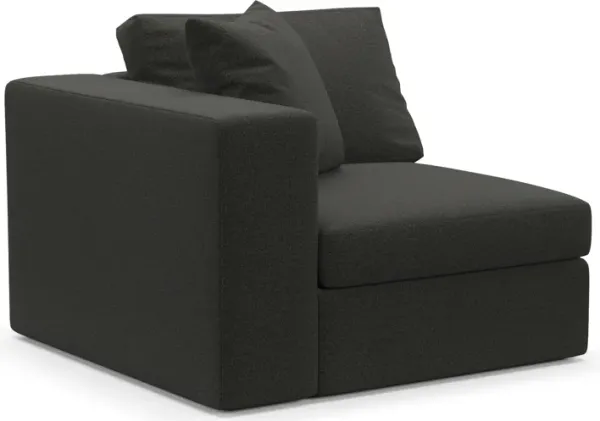 Collin Foam Comfort Left-Facing Chair - Liv Onyx