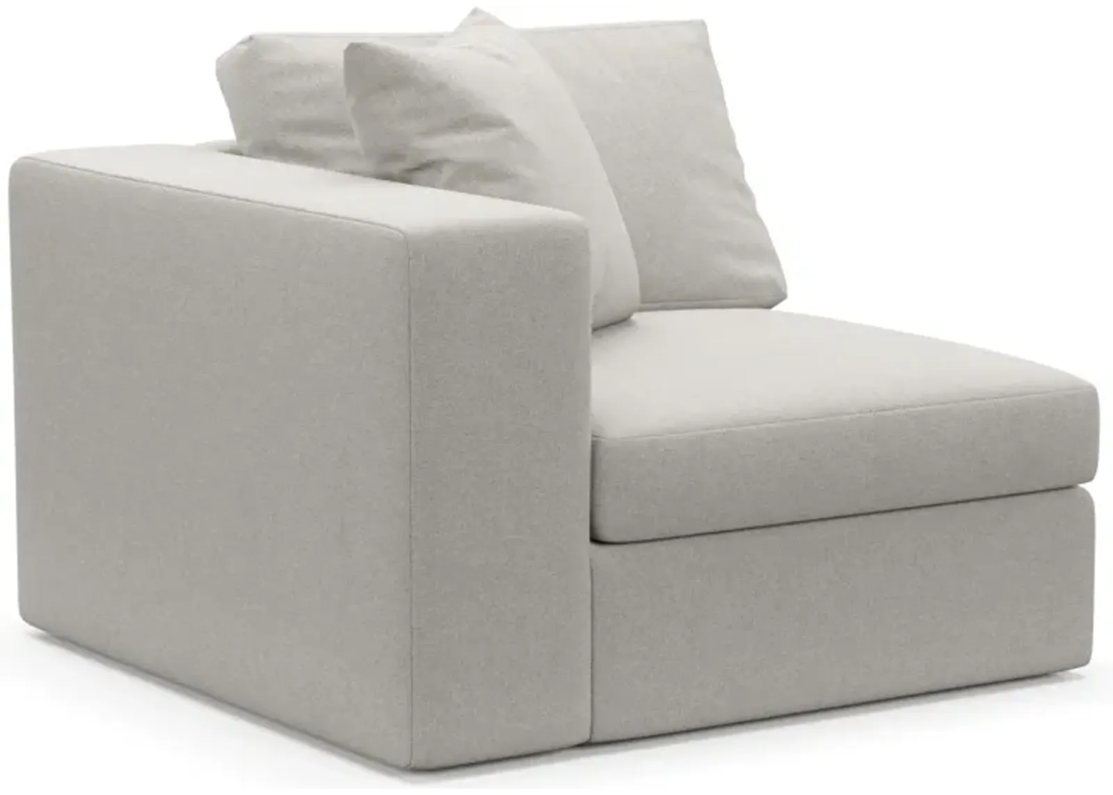 Collin Foam Comfort Left-Facing Chair - Basker Dove