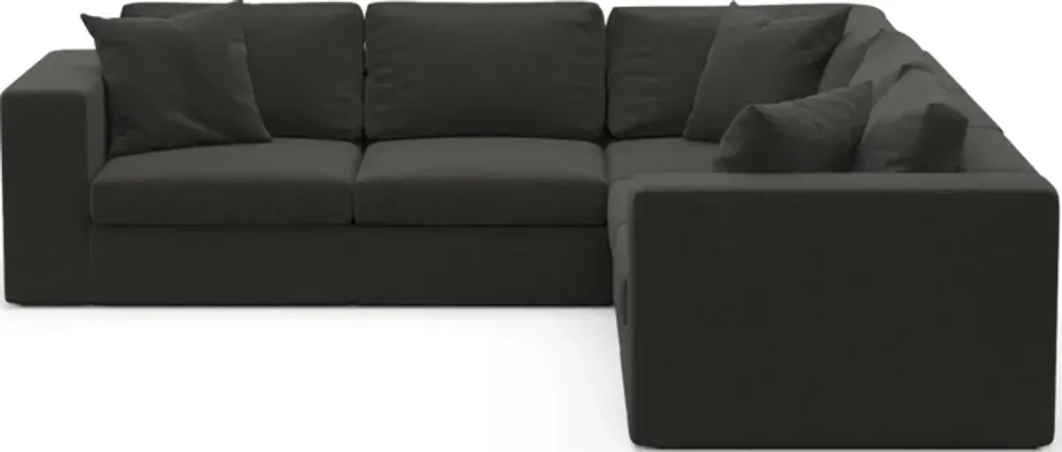 Collin Hybrid Comfort 5-Piece Sectional - Liv Onyx