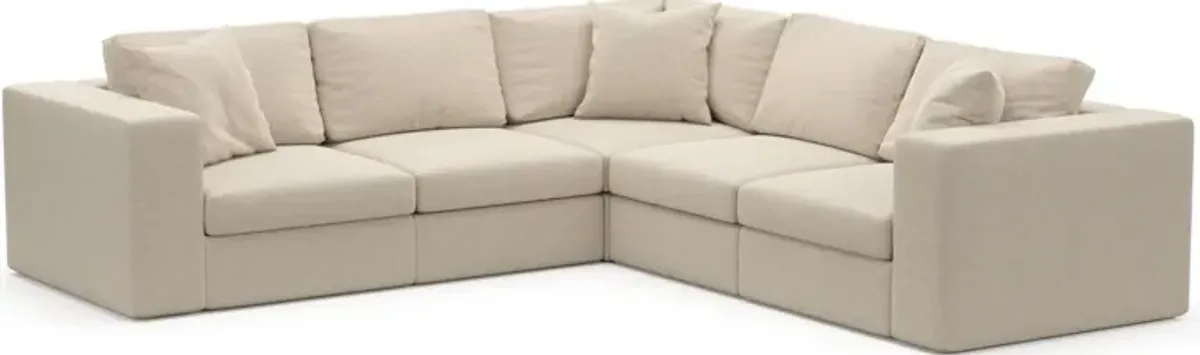 Collin Hybrid Comfort 5-Piece Sectional - Basker Antique