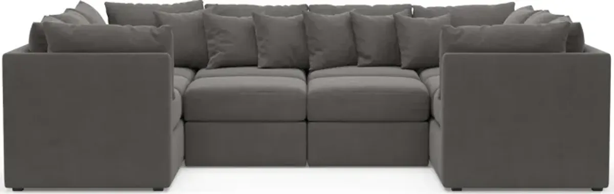 Nest Hybrid Comfort 5-Piece Pit Sectional - Merrimac Ash