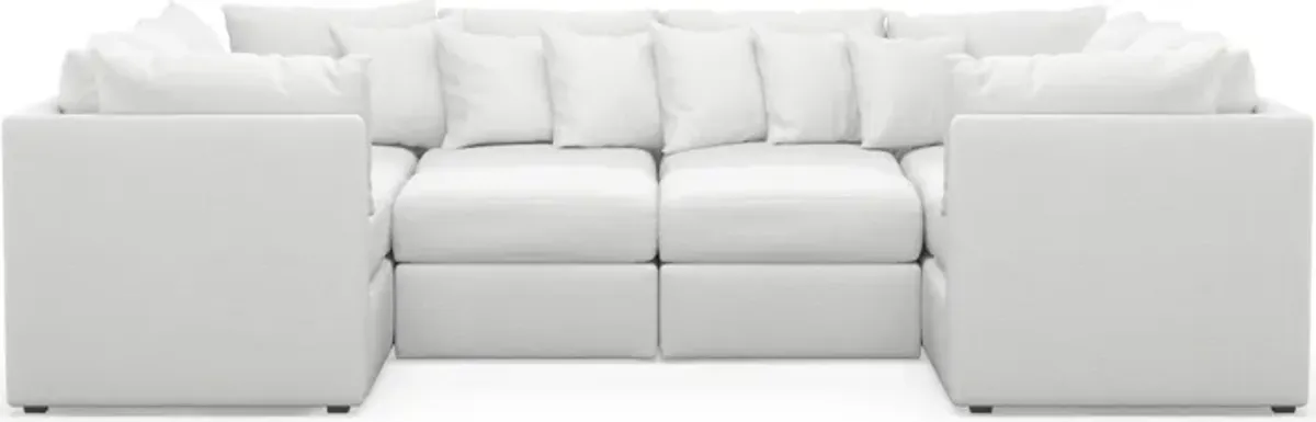 Nest Hybrid Comfort 5-Piece Pit Sectional - Lovie Chalk