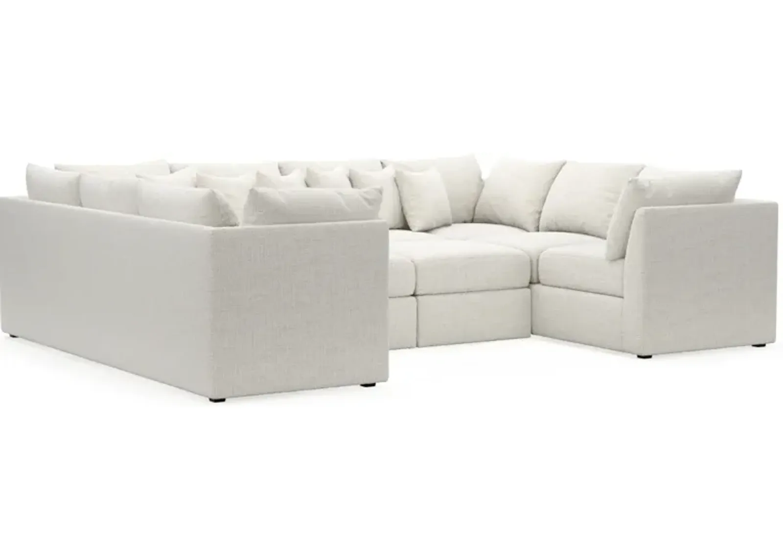 Nest Hybrid Comfort 5-Piece Pit Sectional - Bantu Pearl