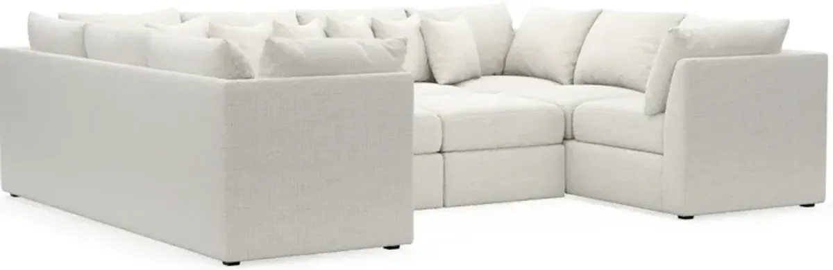 Nest Hybrid Comfort 5-Piece Pit Sectional - Bantu Pearl