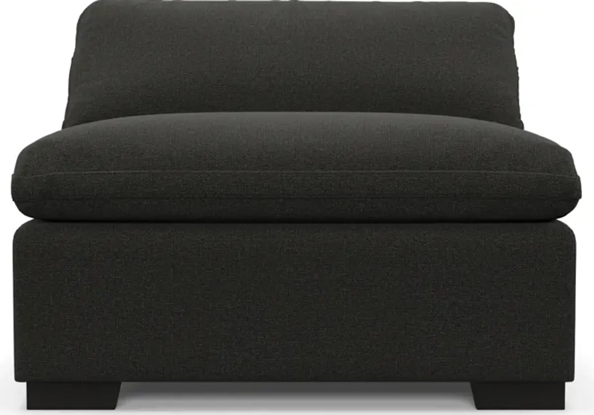 Plush Feathered Comfort Armless Chair - Liv Onyx