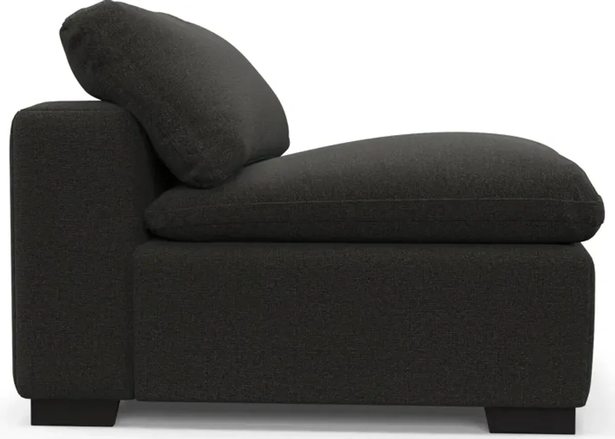 Plush Feathered Comfort Armless Chair - Liv Onyx