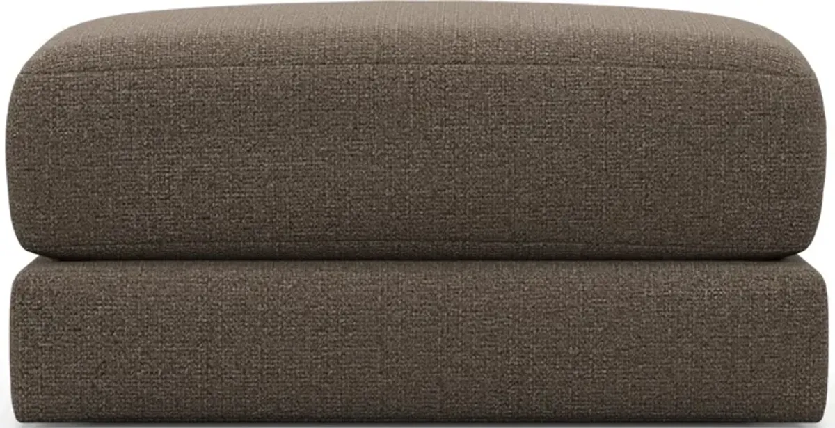 Nest Hybrid Comfort Short Ottoman - Liv Umber