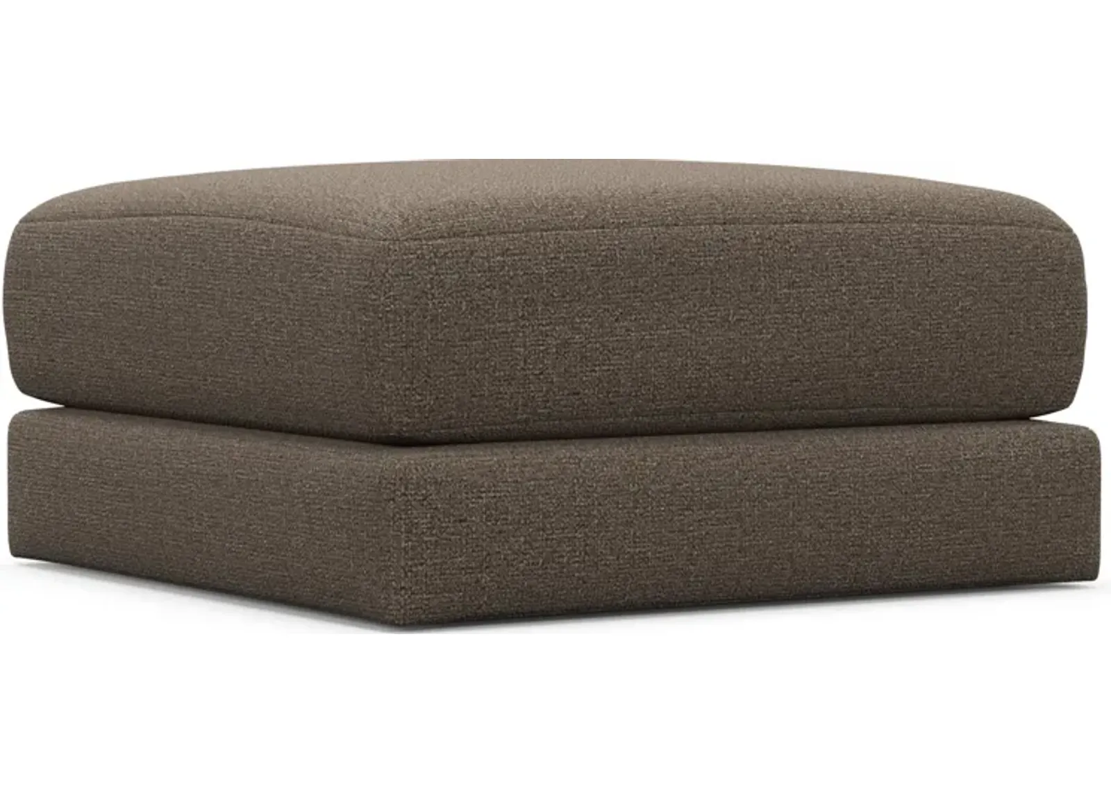 Nest Hybrid Comfort Short Ottoman - Liv Umber