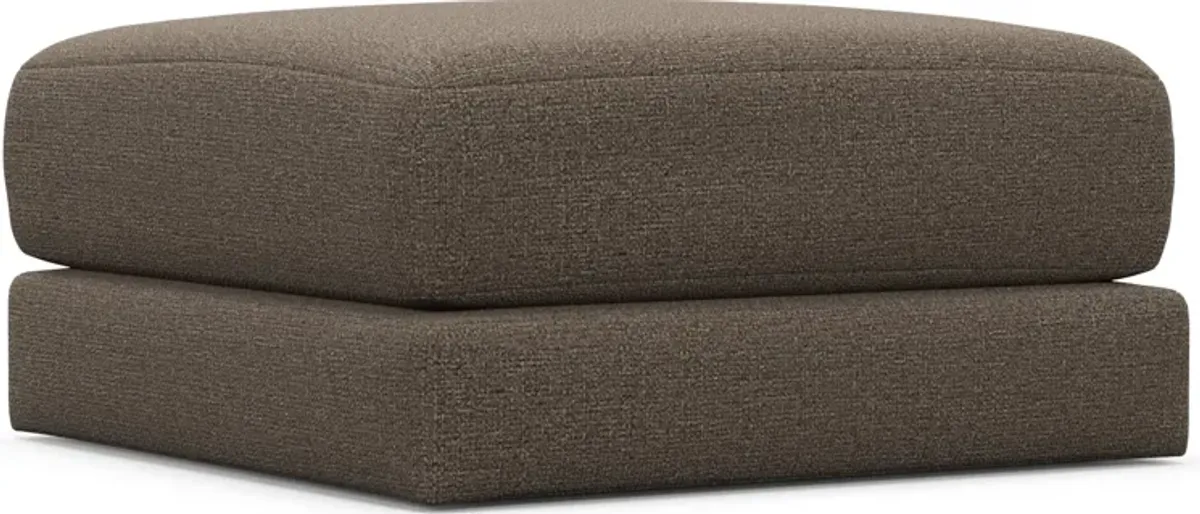 Nest Hybrid Comfort Short Ottoman - Liv Umber