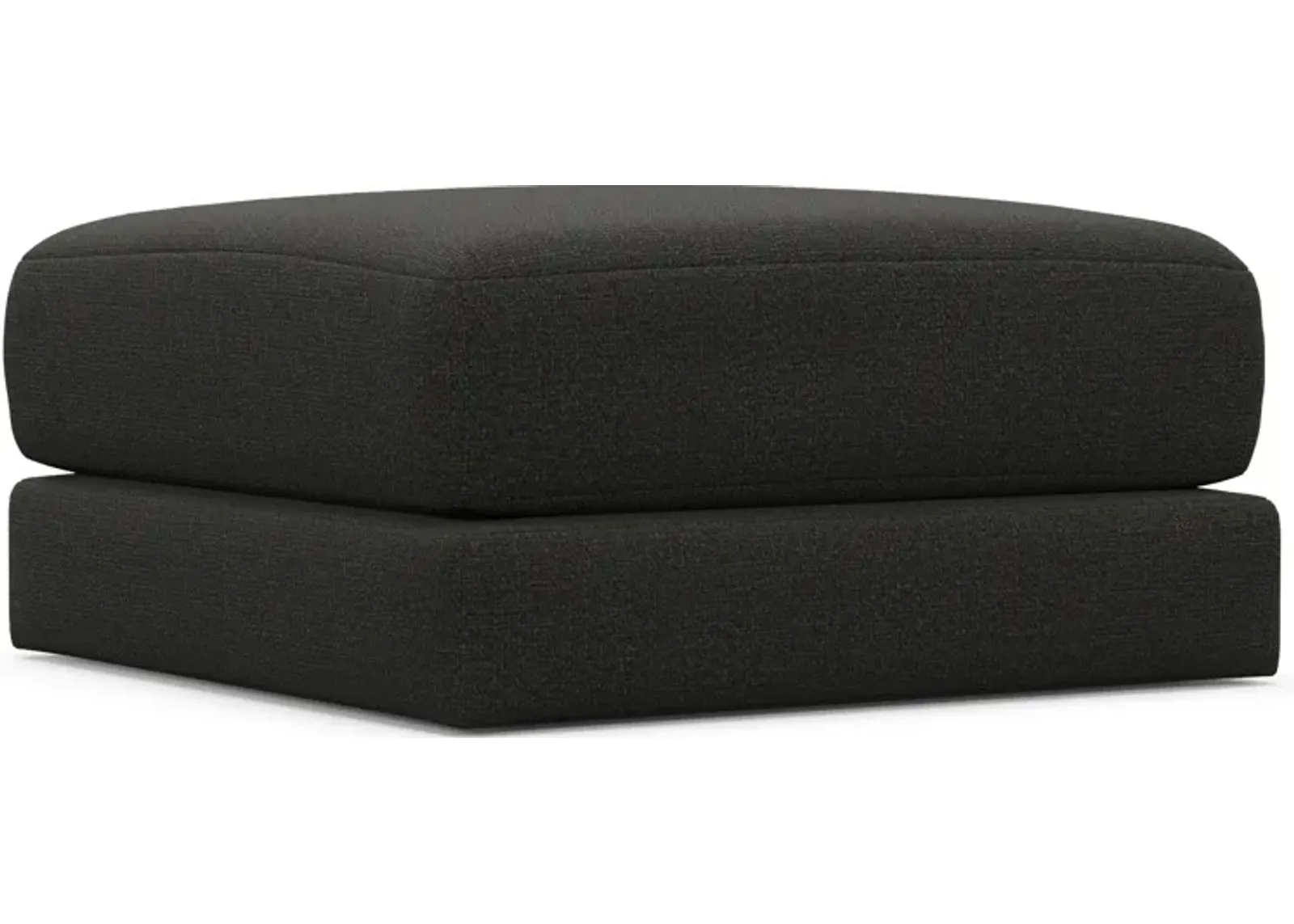 Nest Hybrid Comfort Short Ottoman - Liv Onyx