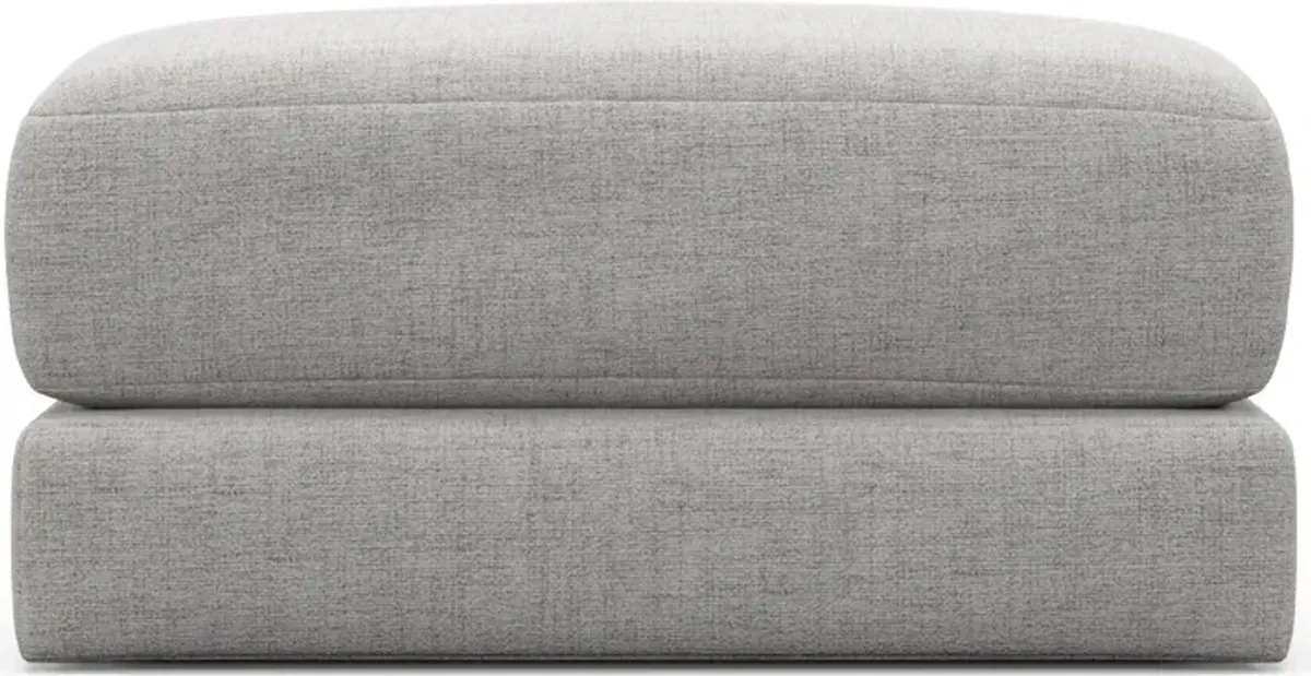 Nest Hybrid Comfort Short Ottoman - Adario Fog