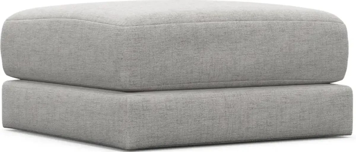 Nest Hybrid Comfort Short Ottoman - Adario Fog