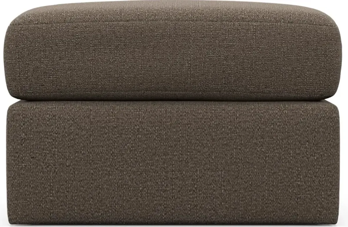 Nest Hybrid Comfort Tall Ottoman - Liv Umber