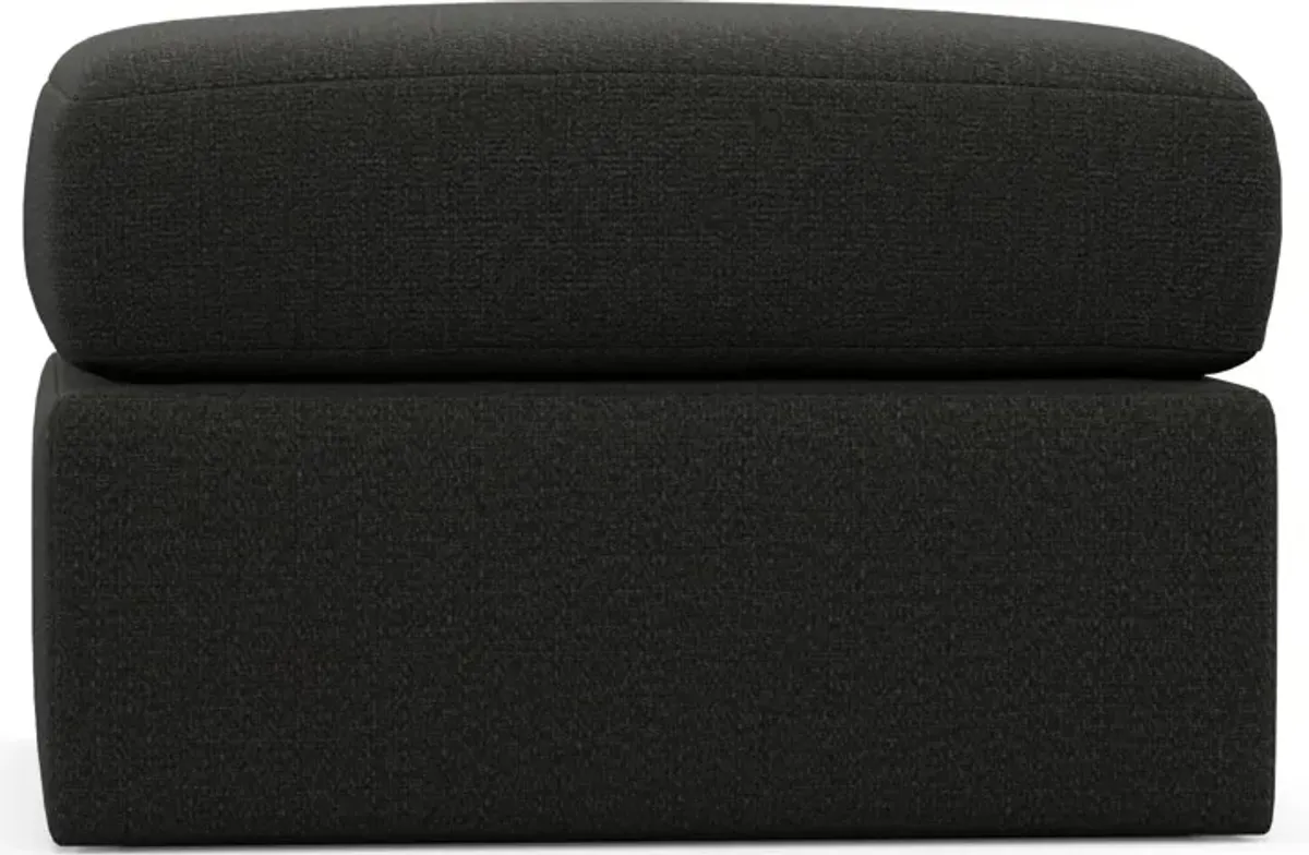 Nest Hybrid Comfort Tall Ottoman - Liv Onyx