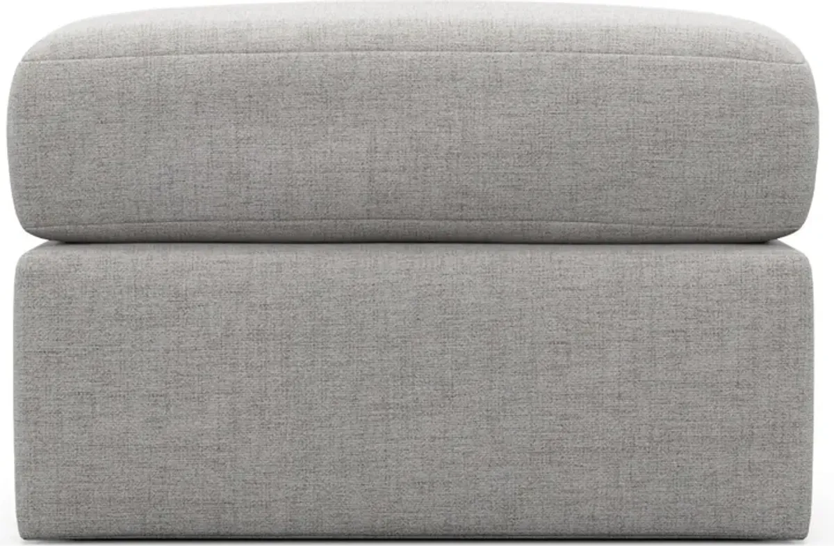 Nest Hybrid Comfort Tall Ottoman - Adario Fog