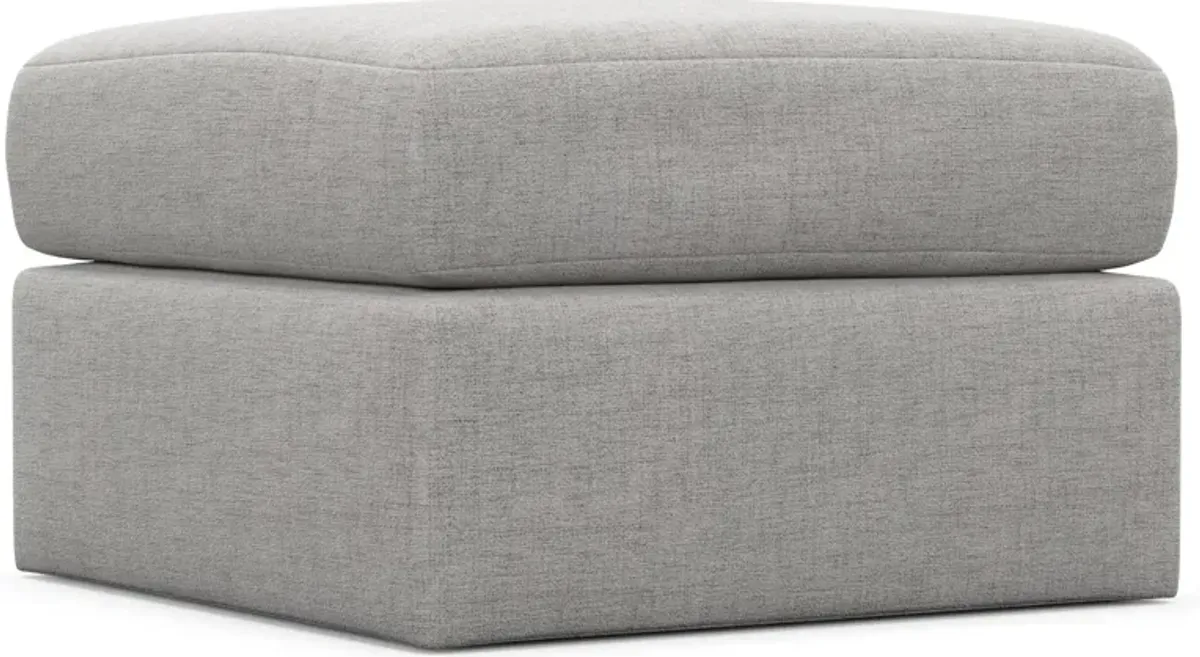 Nest Hybrid Comfort Tall Ottoman - Adario Fog